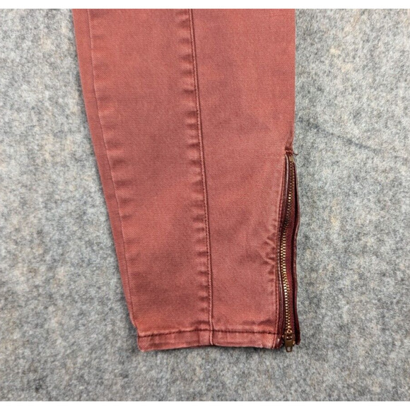 White House Black Market Jeans 8 Women's Red Skinny Skimmer Stretch Cotton - Picture 10 of 14